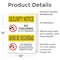 Signmission No Firearms By City Bilingual OSHA Security Notice Sign, Vinyl Decal, 10in W x 14in L, 2PK OS-2PACK-SN-D-1014-L-11603 - alternate 2